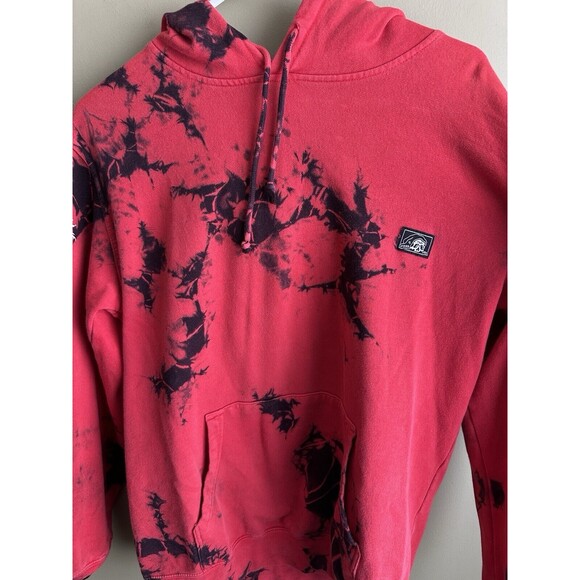 Lurking Class Sketchy Tank Logo Black Red Tie Dye Skater Hoodie Sz Med Skull - Picture 2 of 9